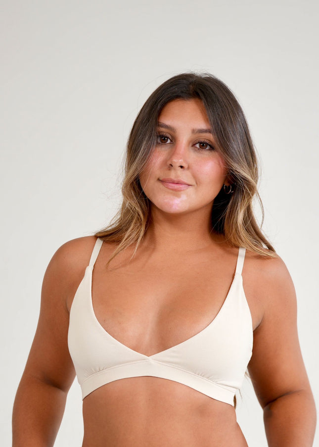 Bra: Triangle cotton